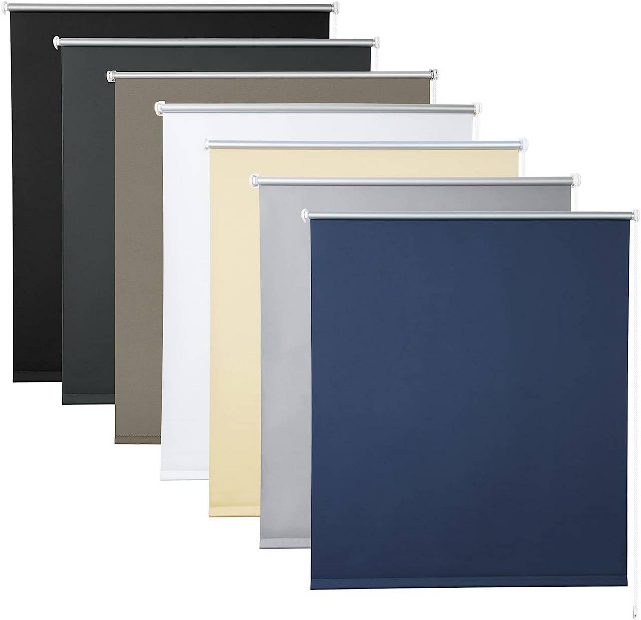 WOLTUTenda a Rullo Oscurante Tenda a Rullo Termica Senza Foratura Blu