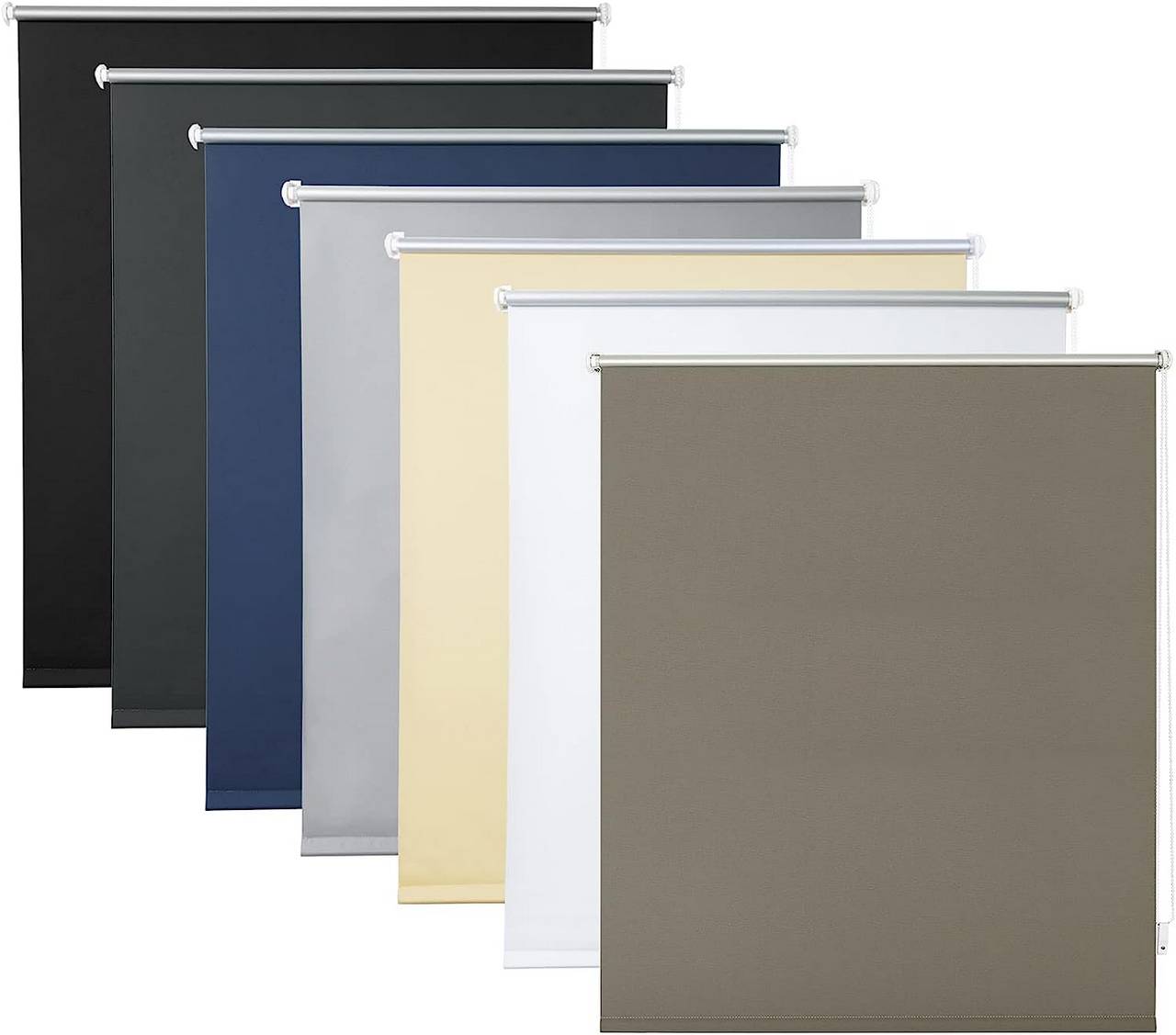 WOLTUTenda a Rullo Oscurante Tenda a Rullo Termica Senza perforazione Taupe