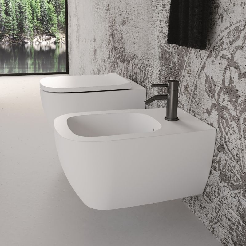 Vaso Sospeso Wunder Bianco Lucido Senza Coprivaso - Alice