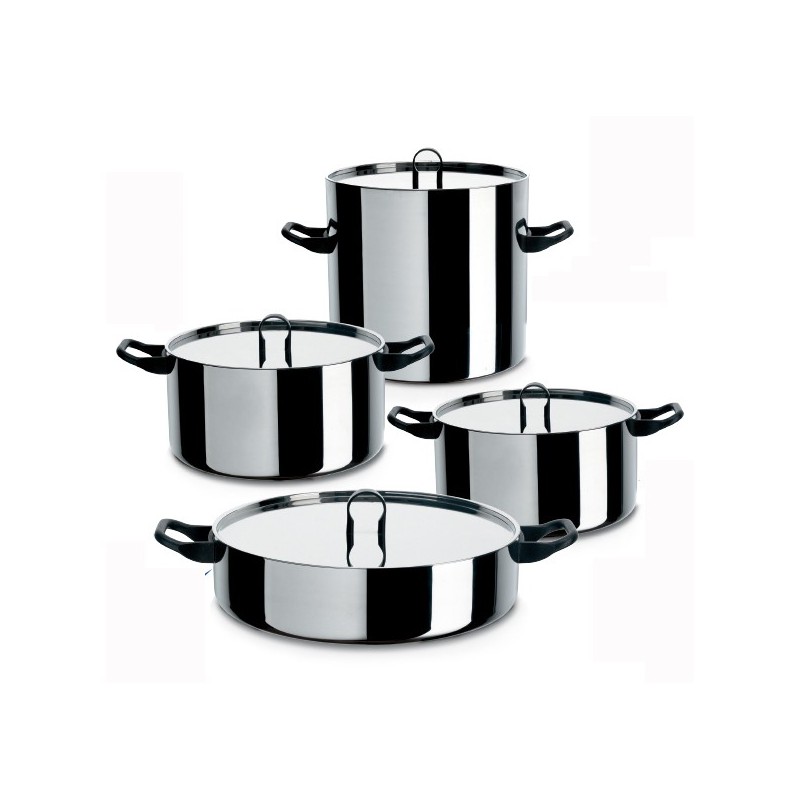 Alessi La cintura di Orione trilamina batteria di pentole 8 pezzi