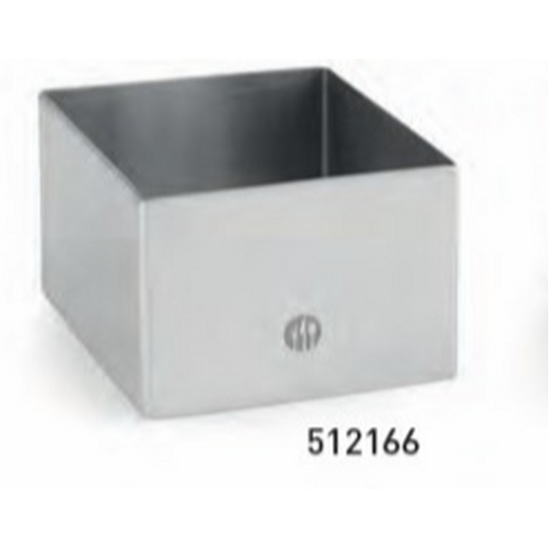 ANELLO IMPIATTAMENTO QUADRATO 6,5x6,5 cm H. 4,5 cm HENDI