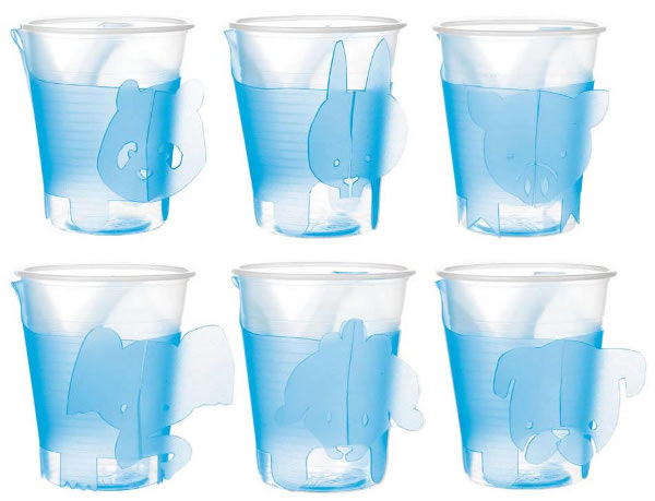 Animals Set 6 Reggibicchieri Azzurro