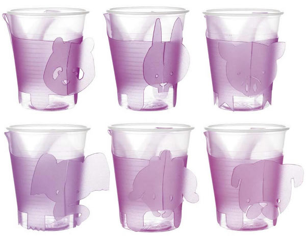 Animals Set 6 Reggibicchieri Viola