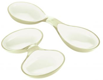 Antipastiera Bicolore Sabbia-avorio