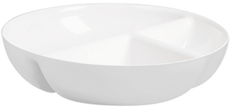 Antipastiera Bicolore Vintage Bianco