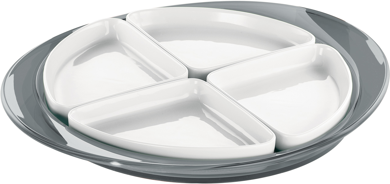 Antipastiera Feeling grigio cielo