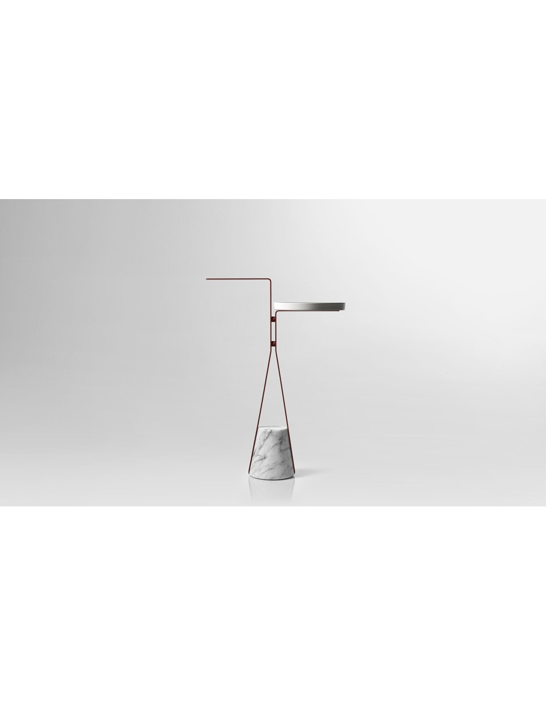 Antonio Lupi - Halo Portasalviette base in marmo Carrara satinato [struttura in ottone+vassoio] HALO4A