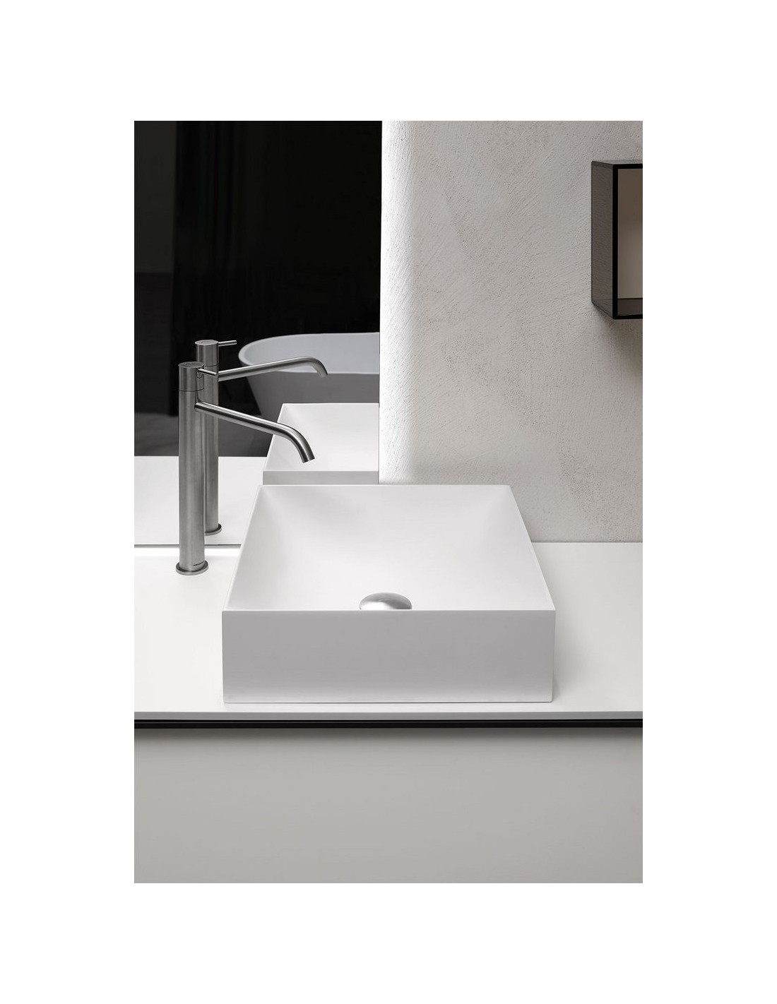 Antonio Lupi - Lavabo quadrato Stratos in Cristalmood - STRATOS1