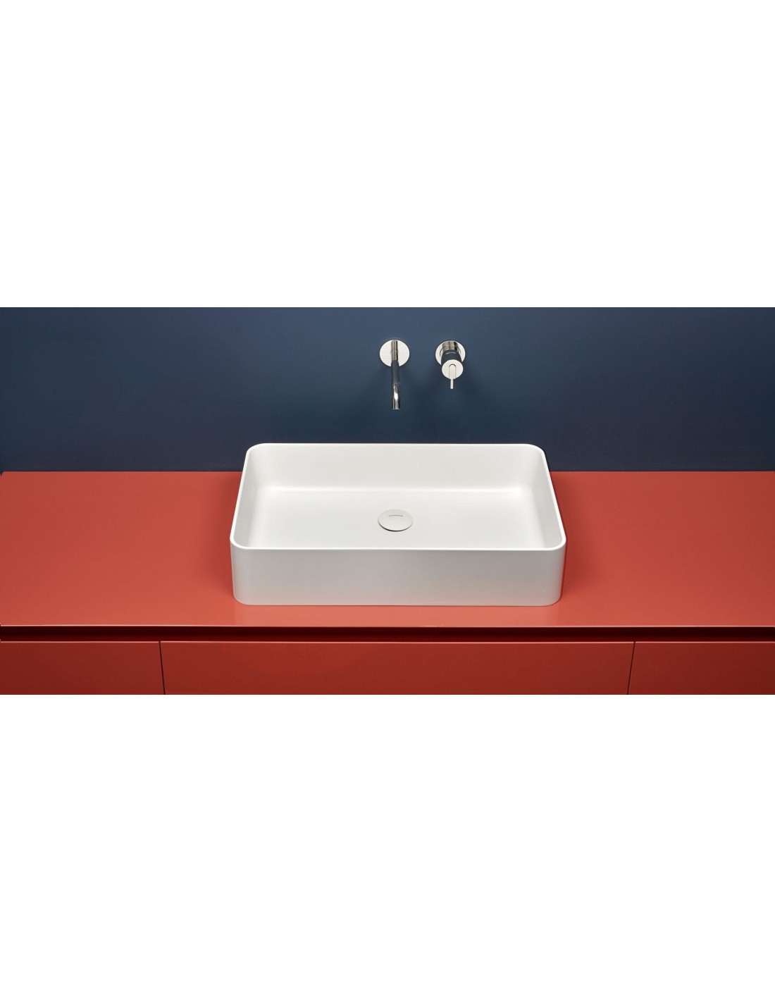 Antonio Lupi - Lavabo rettangolare VELO Flumood/Colormood - VELORETTO63