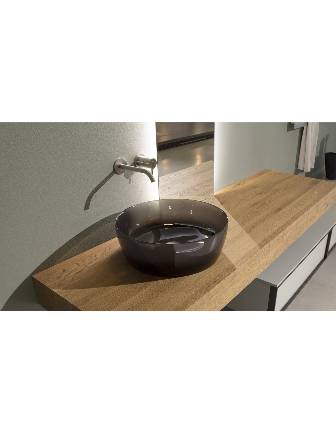 Antonio Lupi - Lavabo tondo Catino in Cristalmood [Ø43 cm] - CATINO43C