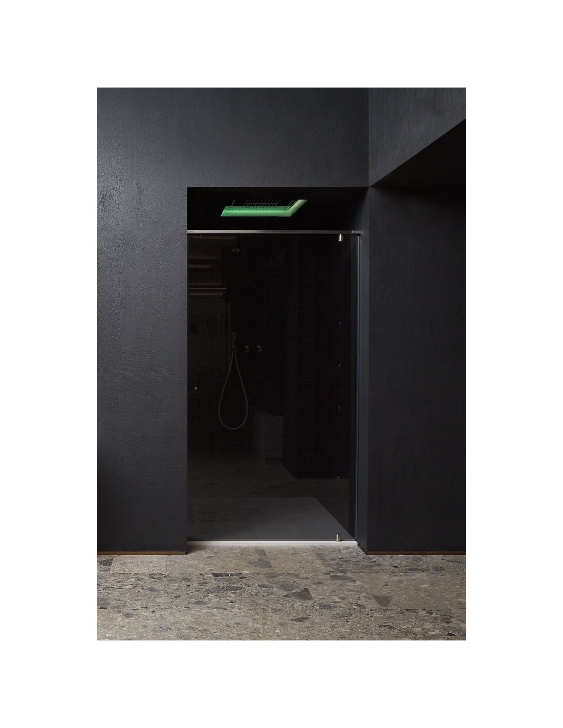 Antonio Lupi - Soffione ad incasso a soffitto con doccia centrale e cascata + possibilità LED - METEO2C