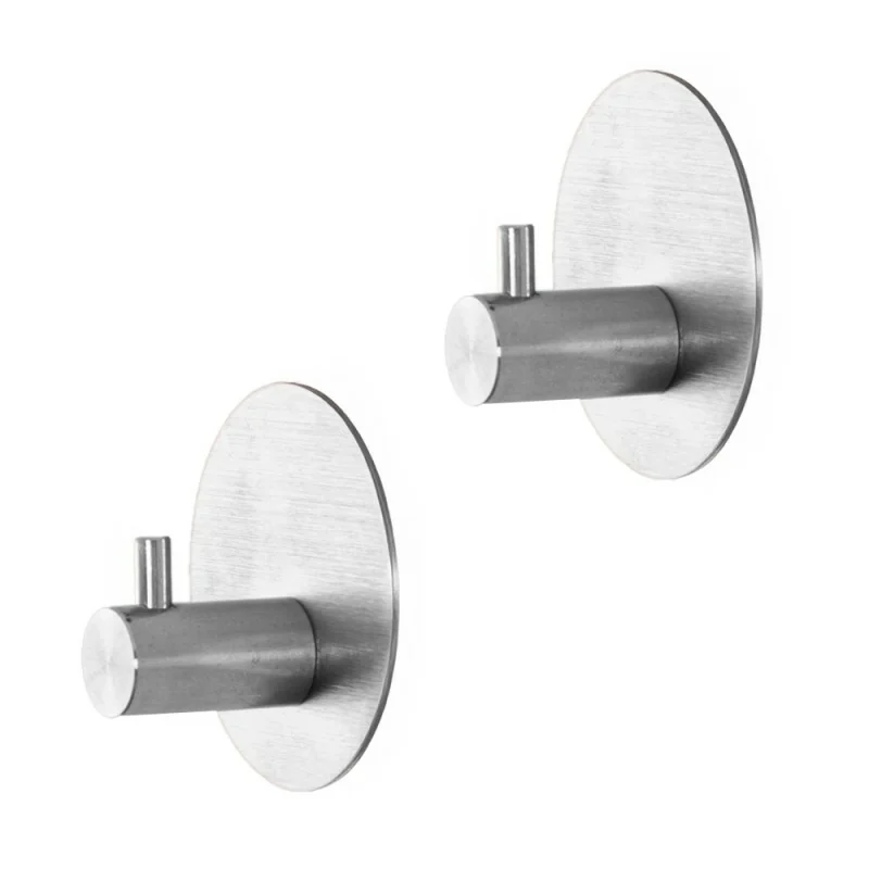 Appendini portasciugamani in acciaio cromo satinato Metal