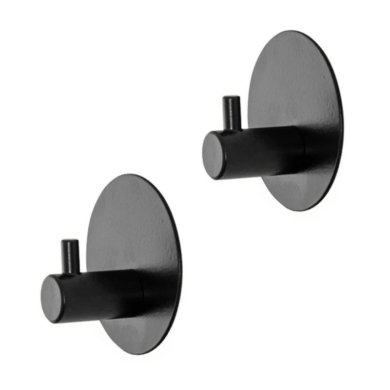 Appendini portasciugamani in acciaio nero opaco Metal