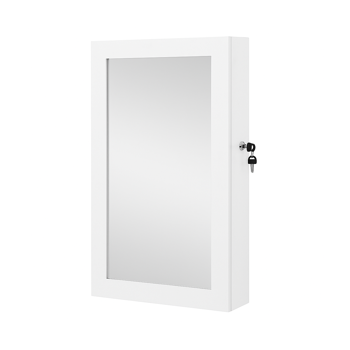 Armadio per gioielli a muro chiudibile a chiave con specchio - H67 cm