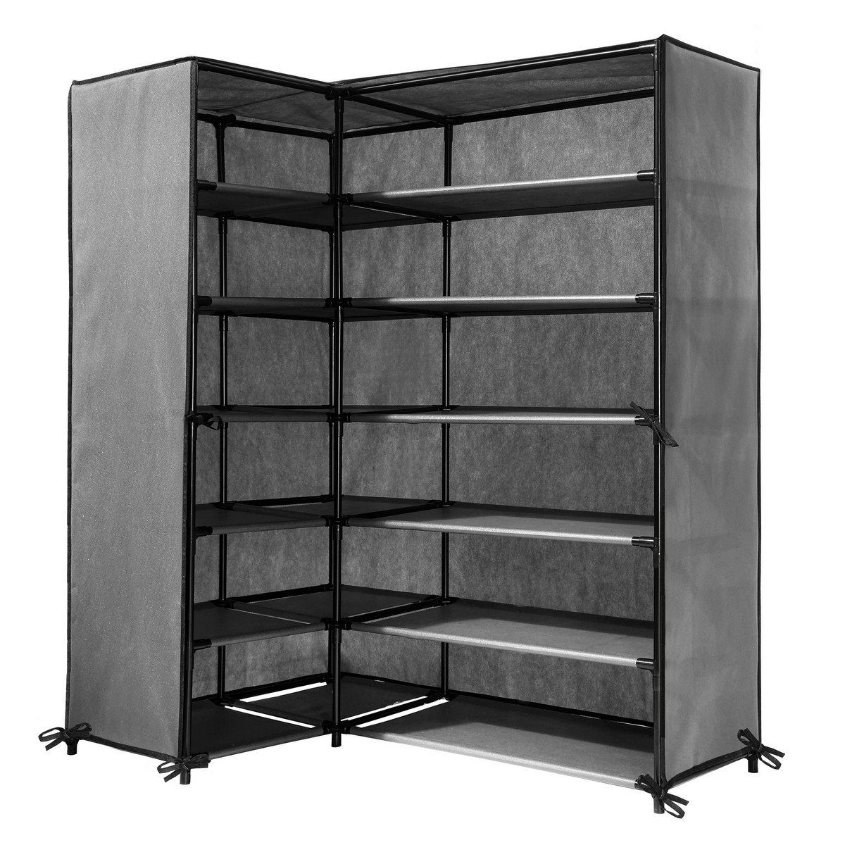 Armadio per scarpe d'angolo - H107 cm