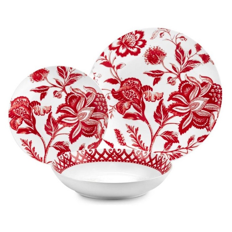 ARMONIA ROSSO SERVIZIO PIATTI DA TAVOLA DA 18 PZ FADE