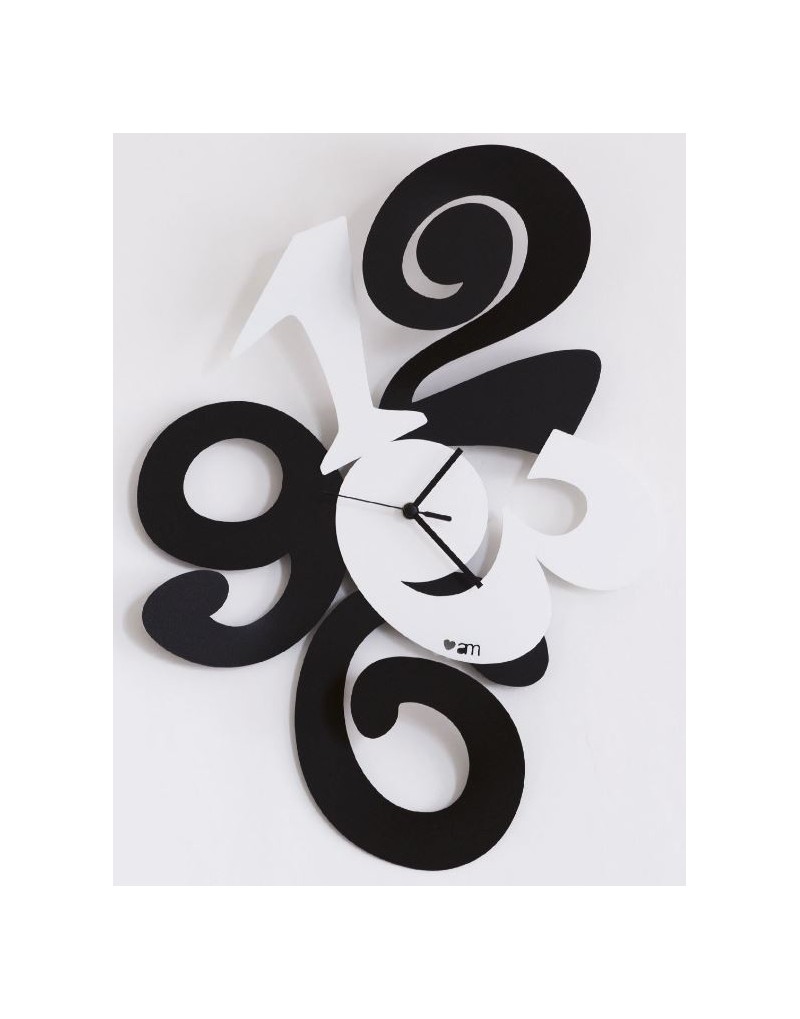 Orologio da parete Balgor colore nero goffrato Arti & Mestieri