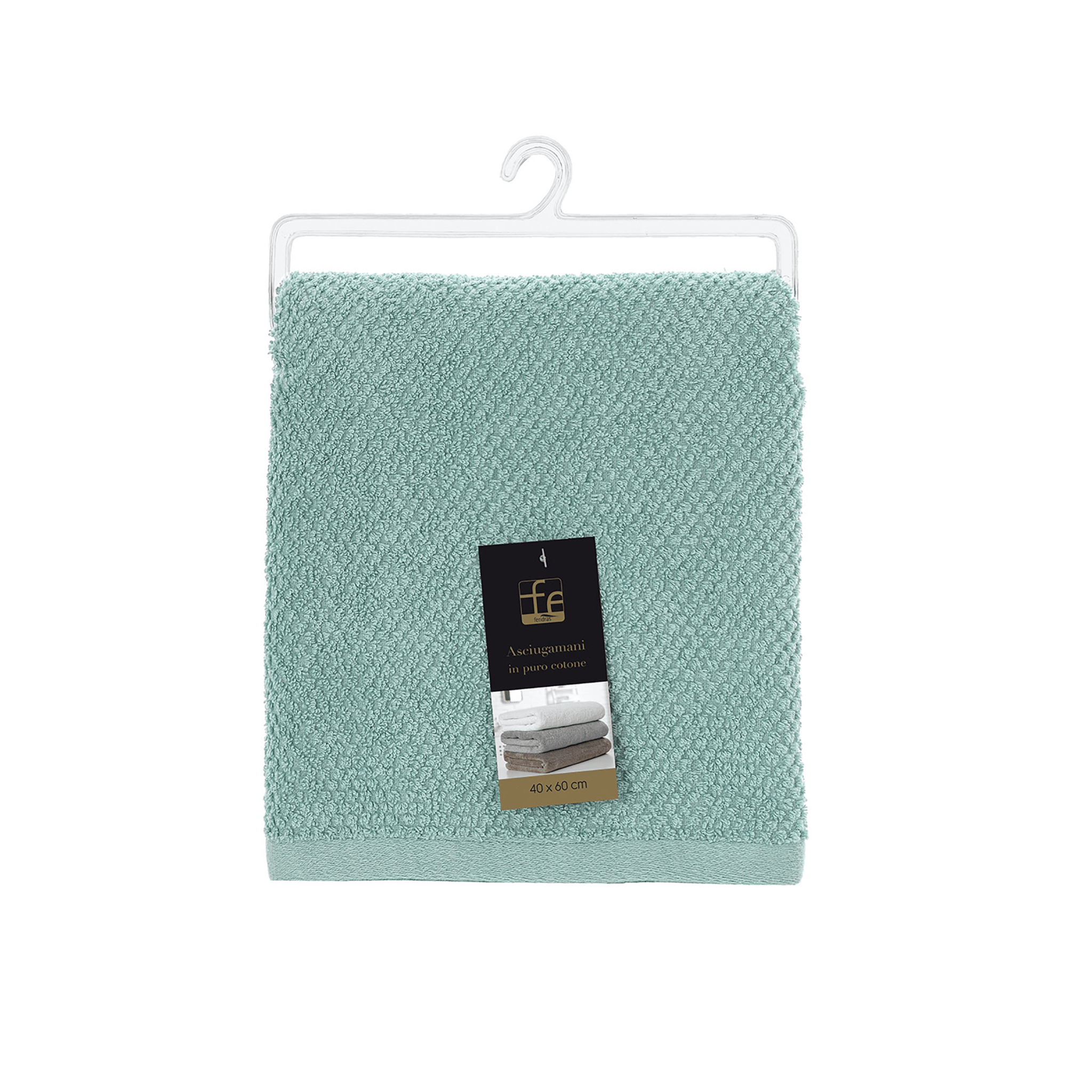 Asciugamano Ospite Per Bagno 40x60 Cm Feridras "Gold" Acqua Marina