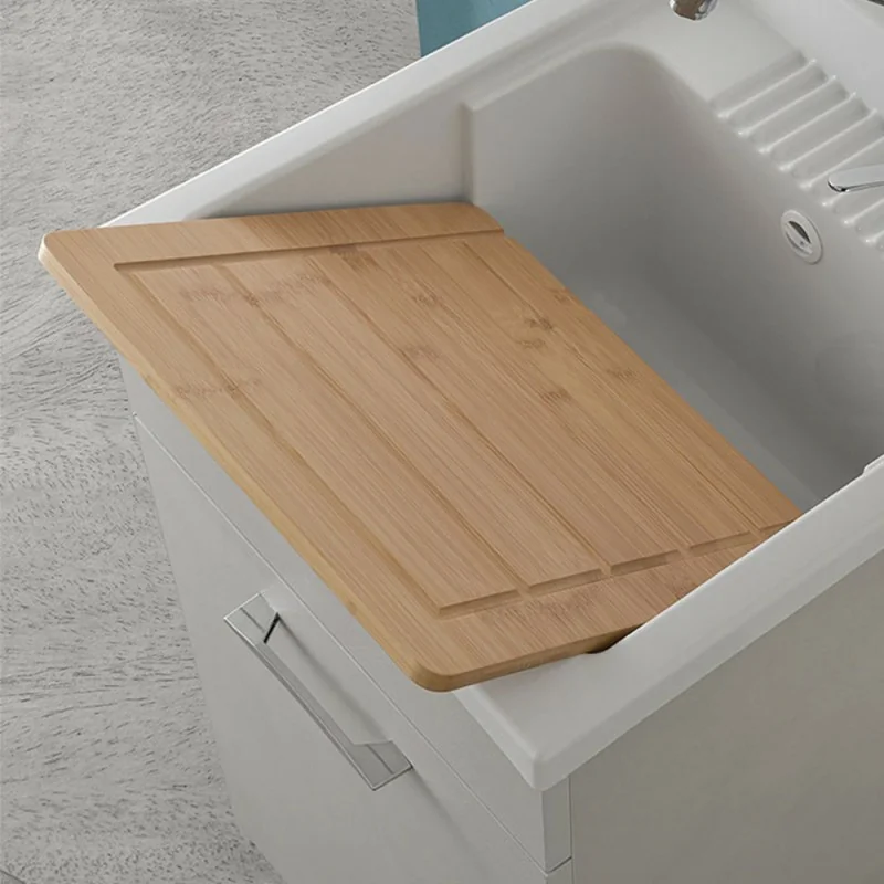 Asse di lavaggio per lavatoio in resina da 45 cm in legno di bambù