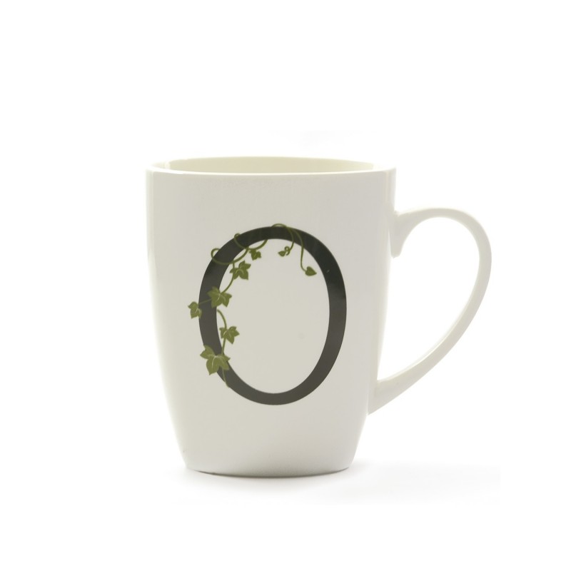 ATUPERTU MUG LETTERA ‘O’ DA 380 CC IN GIFT BOX LA PORCELLANA BIANCA