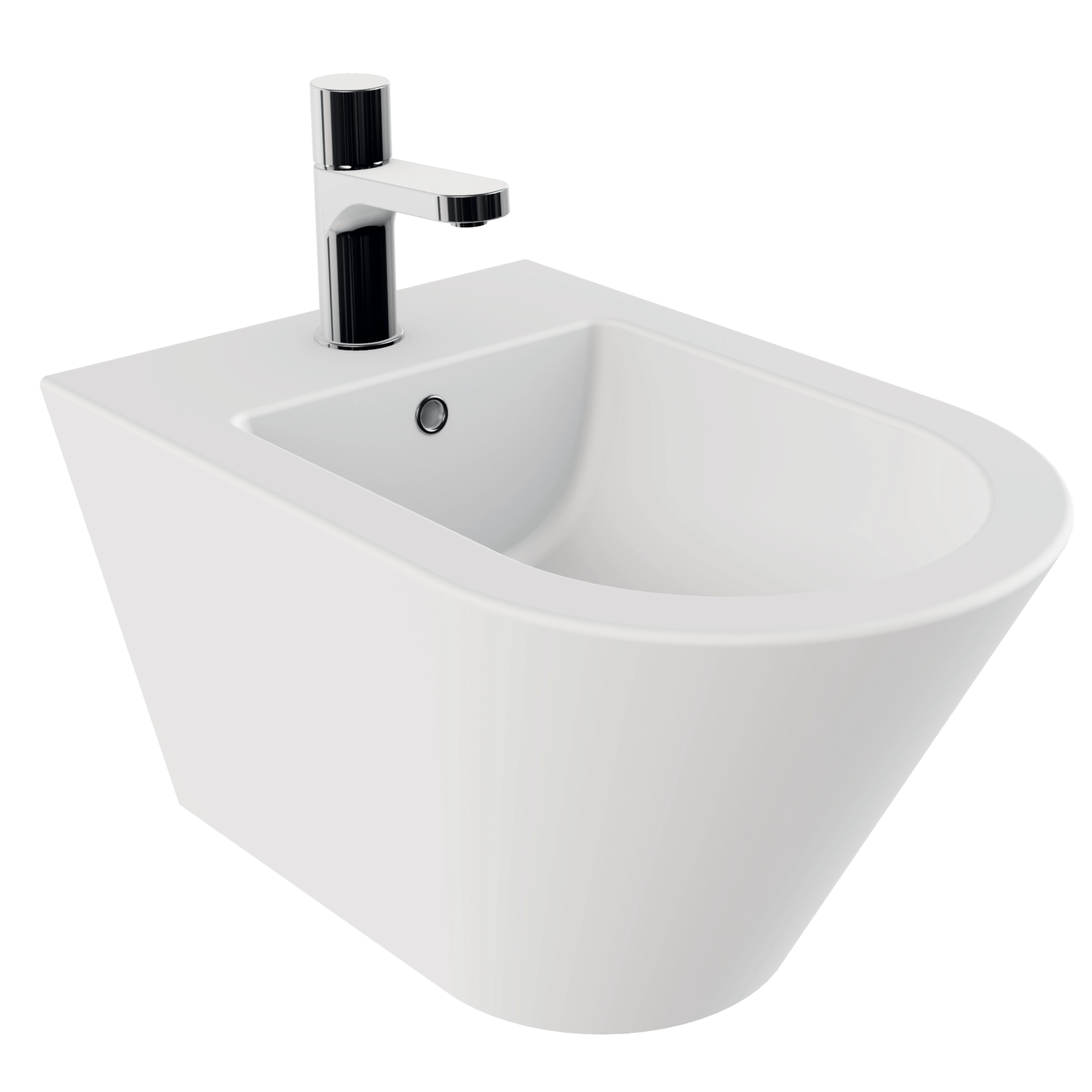 Bidet Sospeso Azzurra Ceramica "Forma" Bianco Opaco