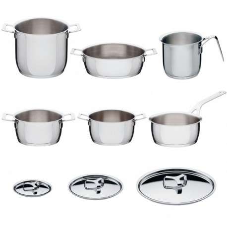 Batteria di pentole Alessi Pots&Pans 9 pezzi