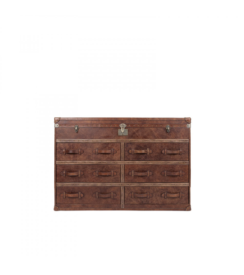 Baule Vintage Doppio in Cuoio