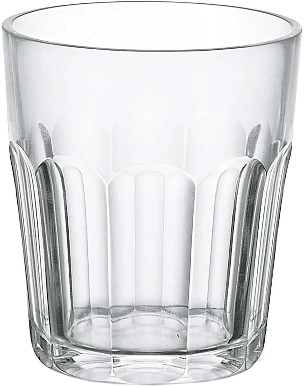 Bicchiere Basso Molato Trasparente