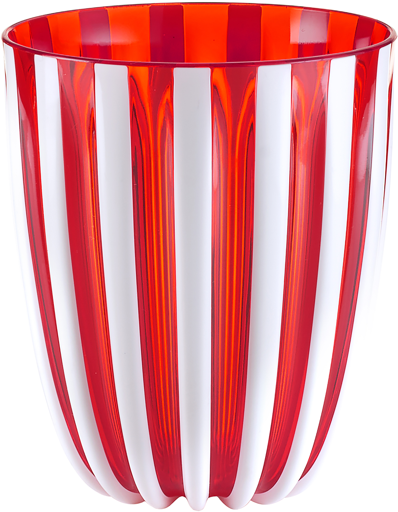 Bicchiere Basso Pin-Up Rosso Corallo