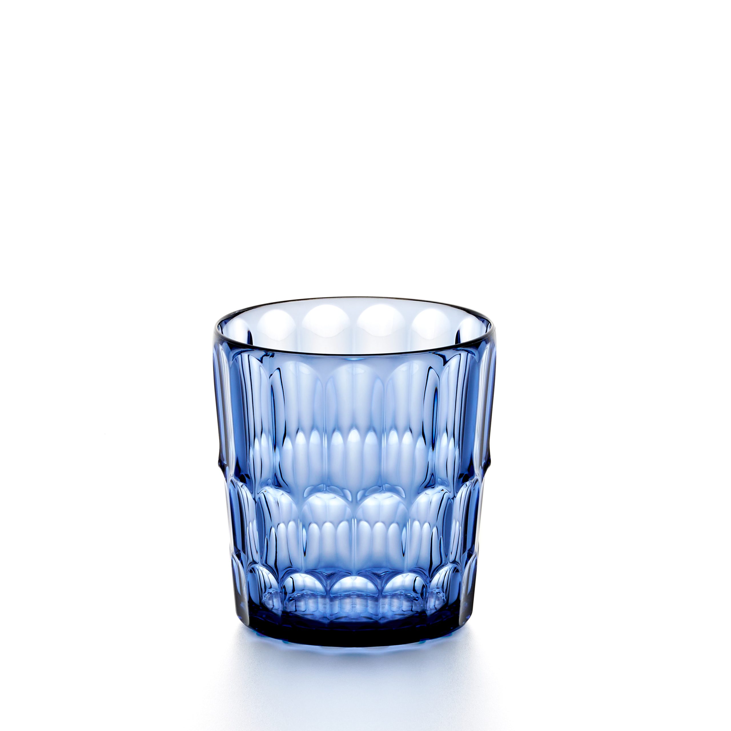 Bicchiere Basso Vanity Decoro n°2 Blu Denim