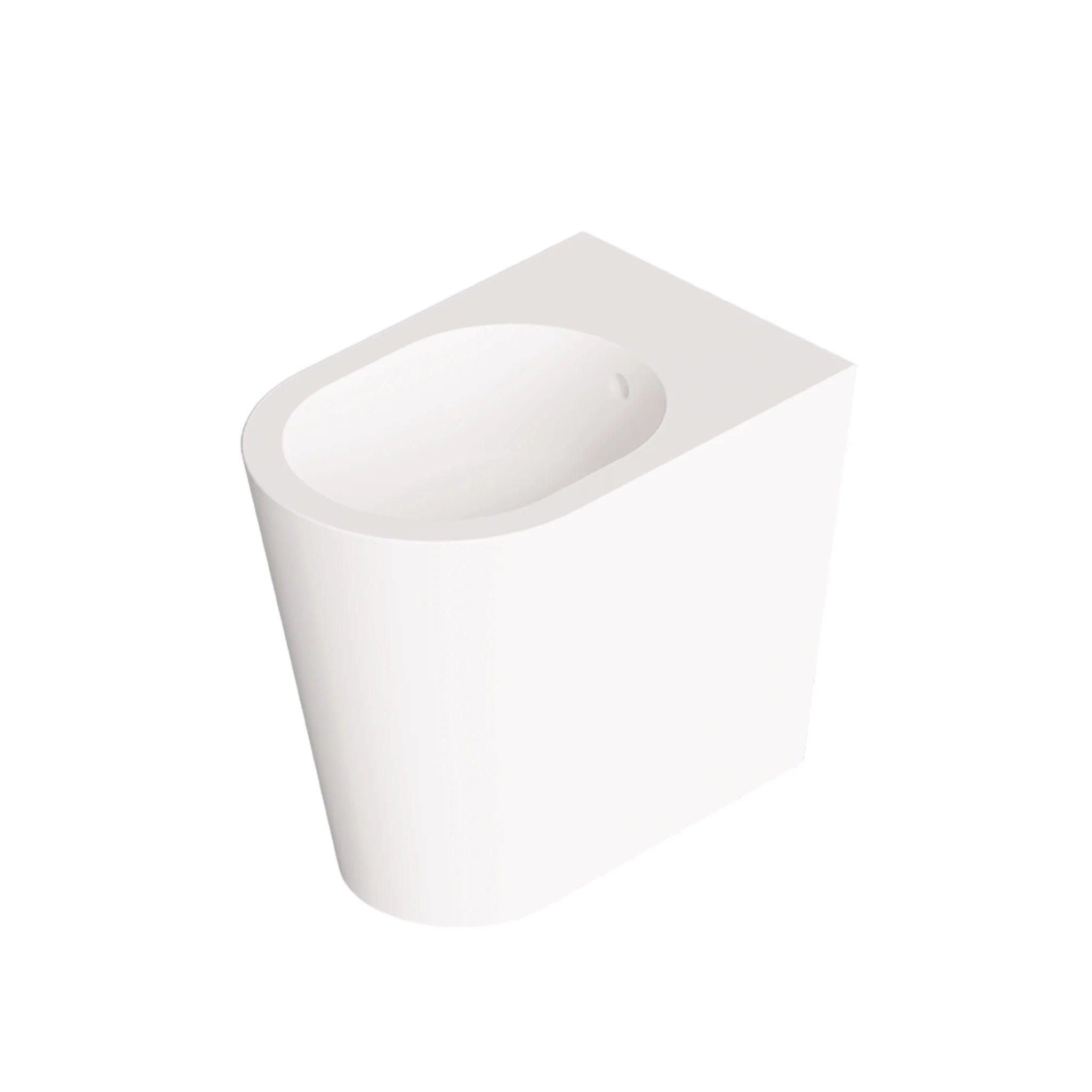 Bidet a Terra Alice Ceramica "Hide Round" Bianco Opaco