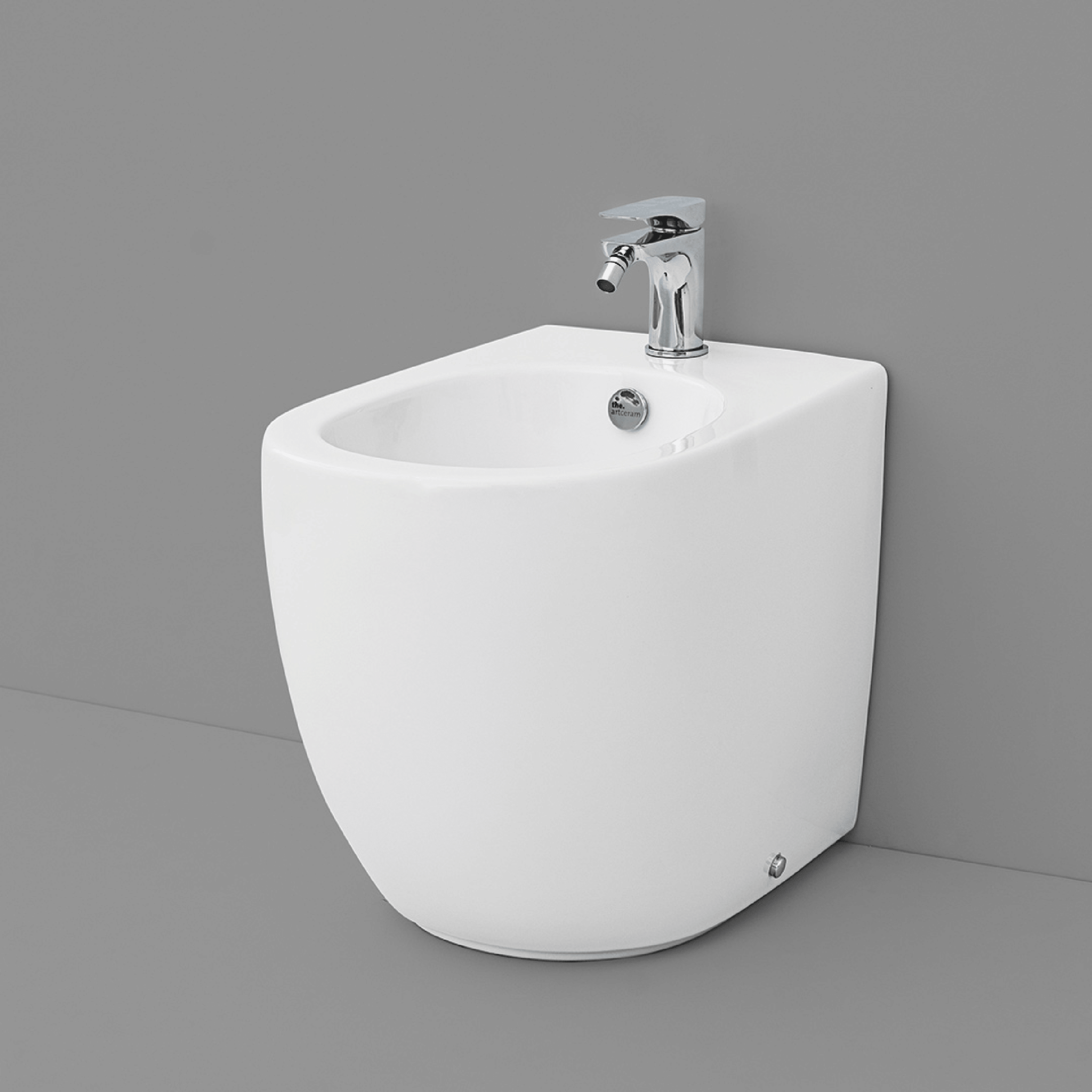 Bidet a Terra The ArtCeram "File 2.0" Bianco Lucido