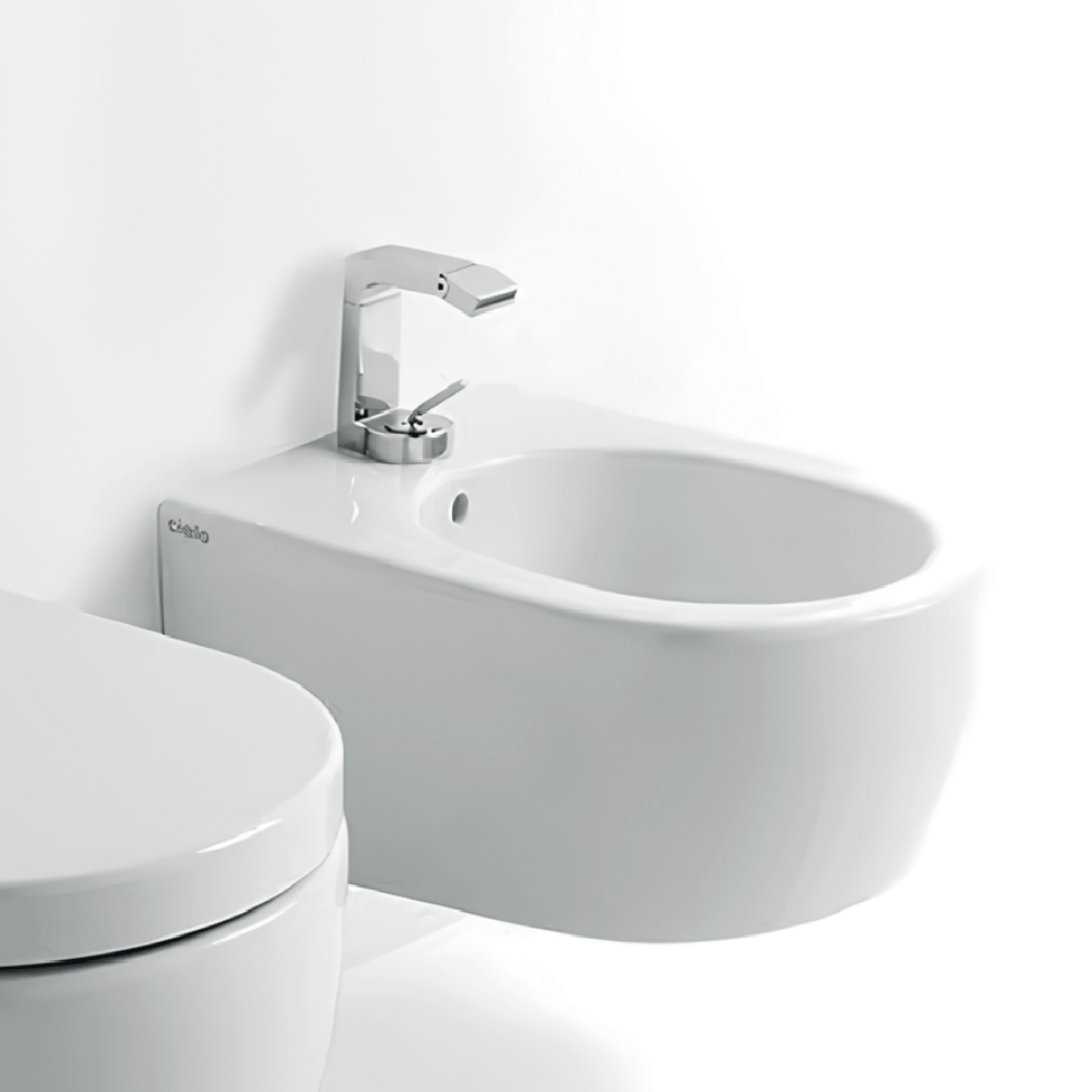 Bidet Sospeso Ceramica Cielo "Smile 53" Bianco Lucido