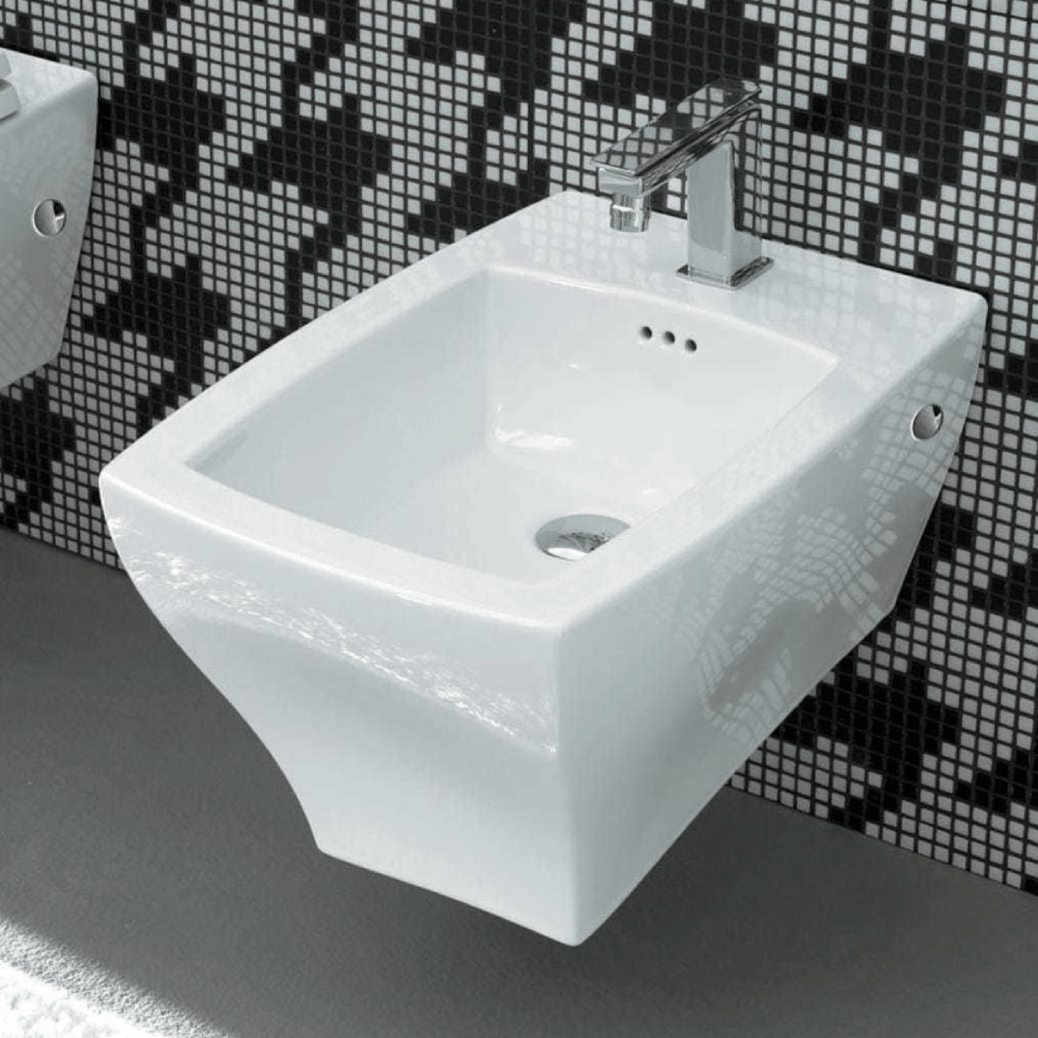 Bidet Sospeso The ArtCeram "Jazz" Bianco Lucido
