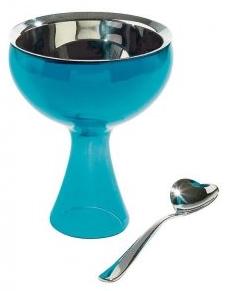 Big Love Coppa E Cucchiaino Gelato Azzurro