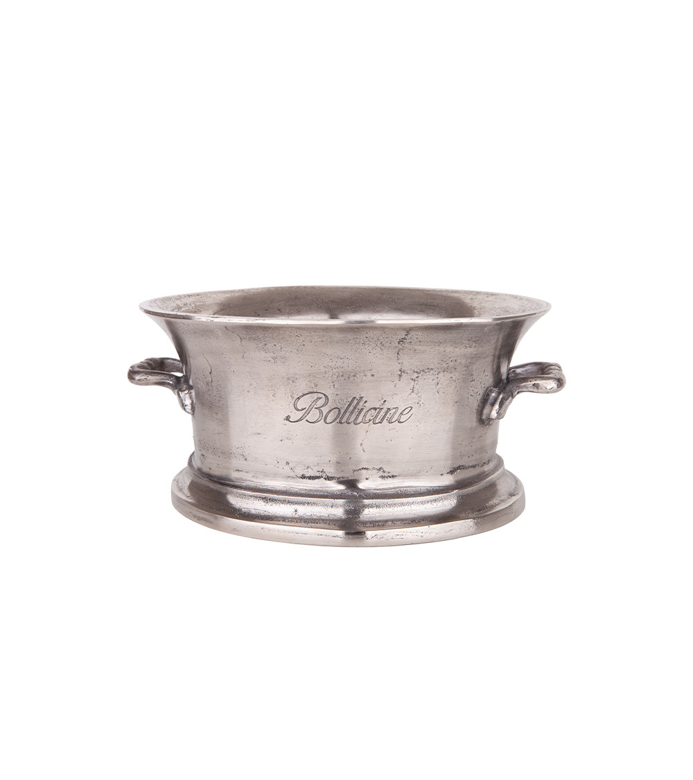 Boule Bollicine Ovale Argento con manici