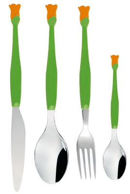 Bouquet Lilium Arancio Set 4 Posate