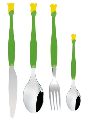 Bouquet Lilium Giallo Set 4 Posate