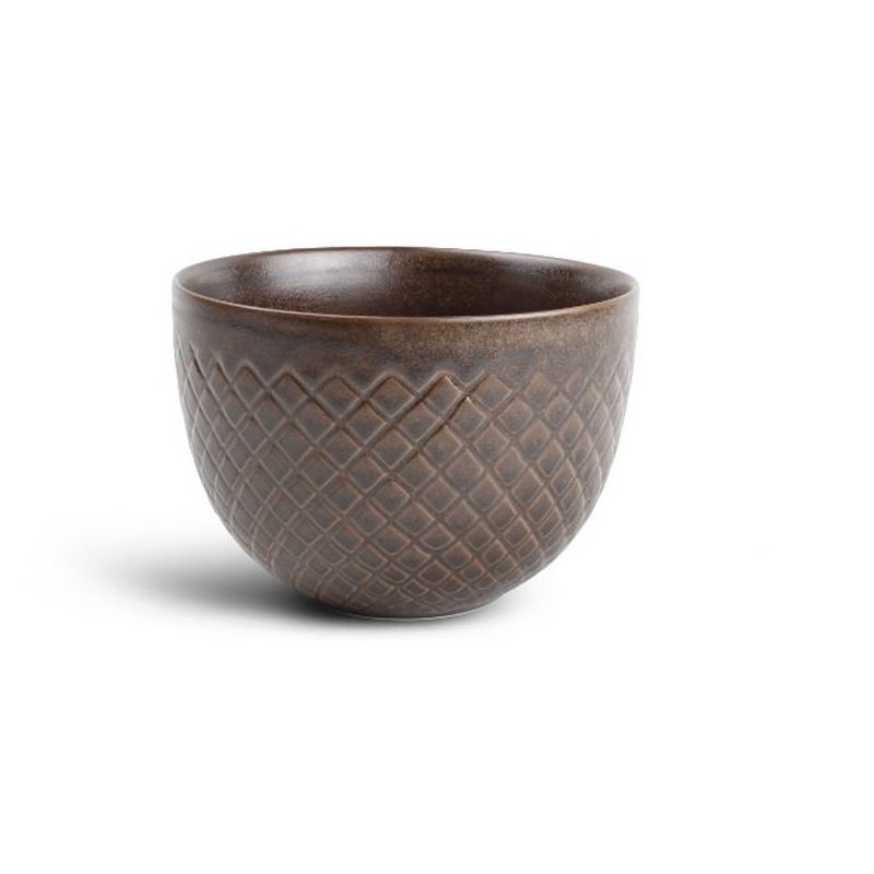 BRASS BOWL 12X(H)8 CM. DIAMOND COPPER FINE2DINE