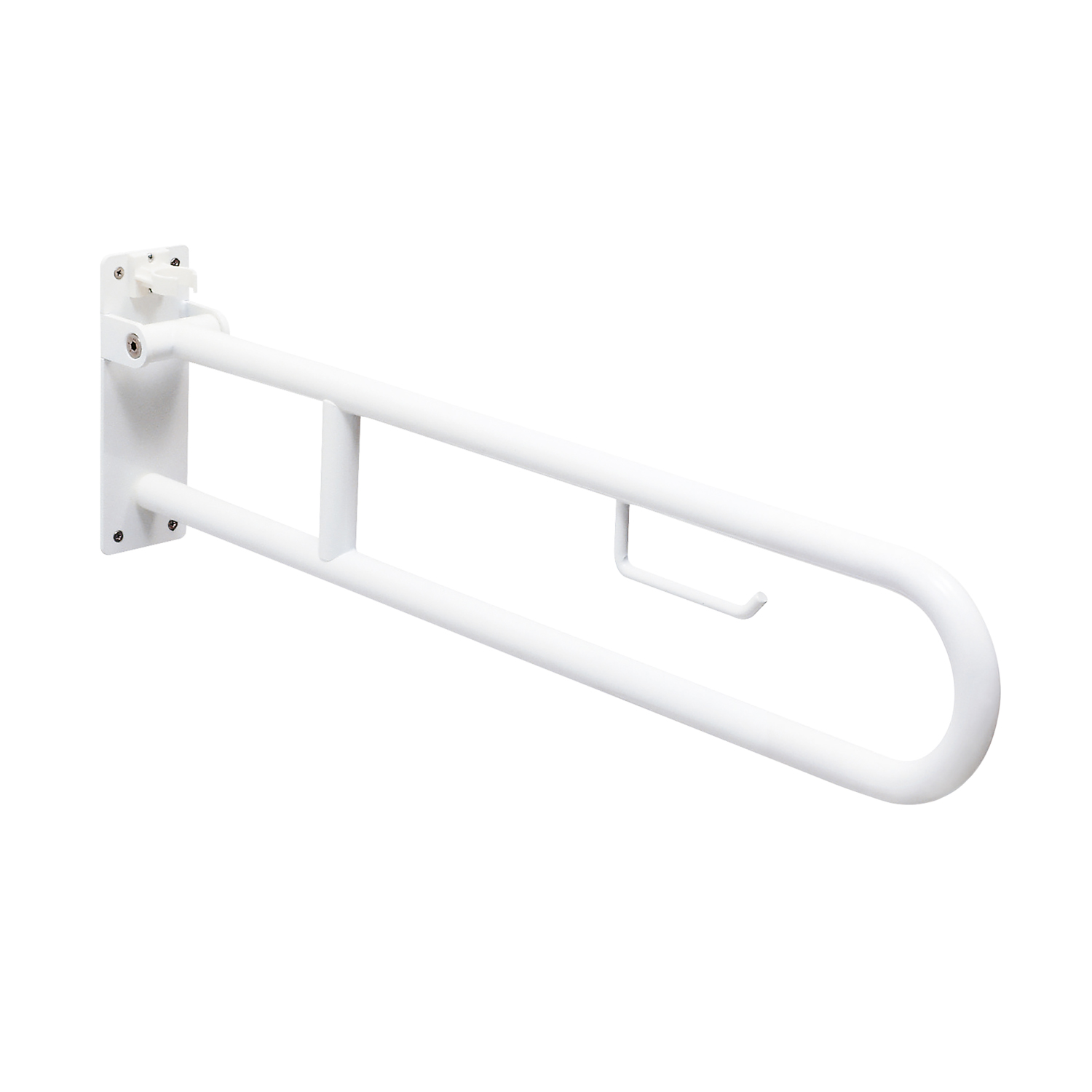 Appoggio ribaltabile con portarotolo modello Fortis di Gedy - Bianco