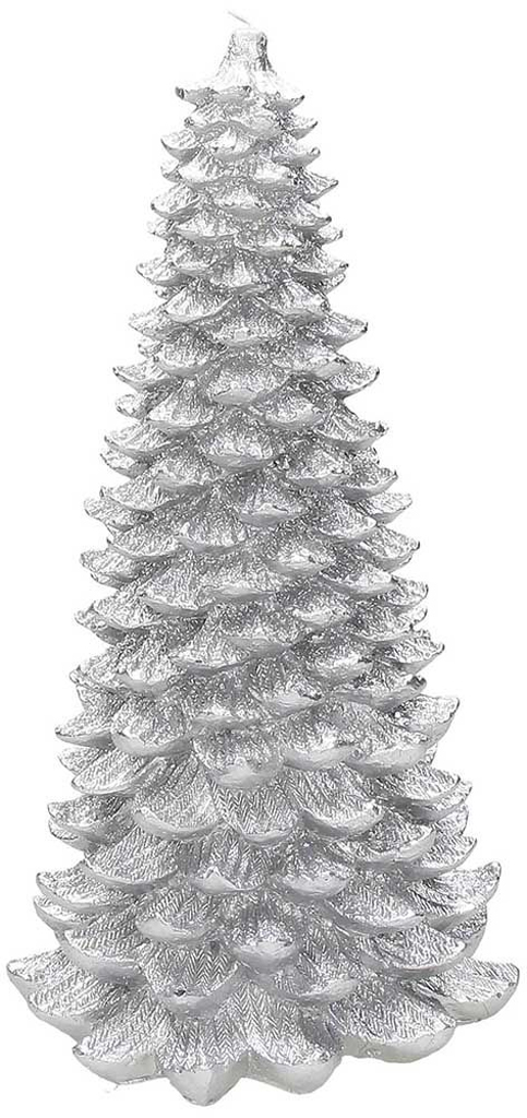 Candela ''albero'' grande argento 16 cm x H 31 cm