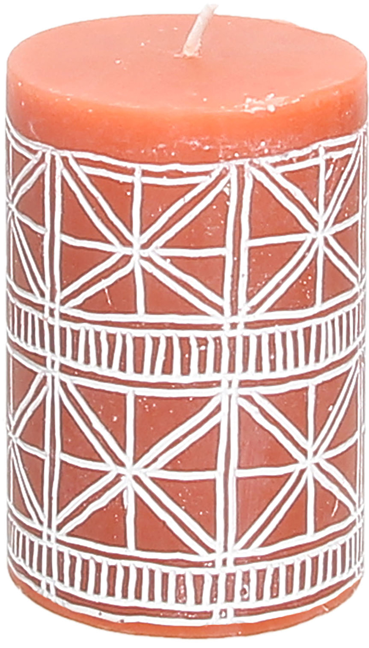 Candela Cilindrica Pilar Arancio Cm 10.5