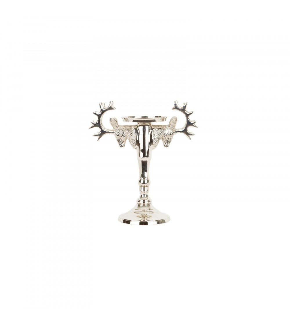Candelabro Cervo in Ottone