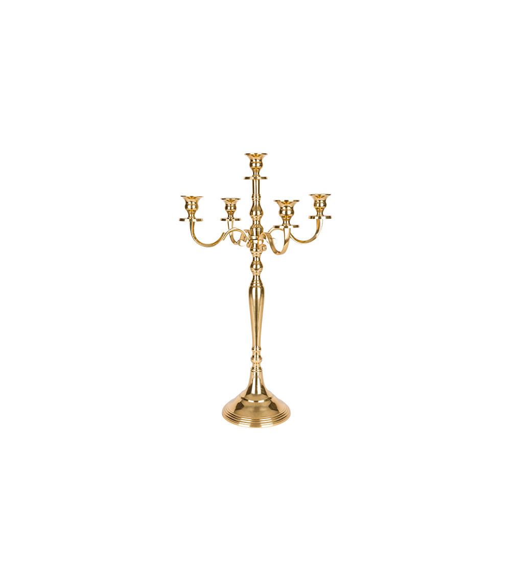 Candelabro da Tavola oro 5 fuochi Medium