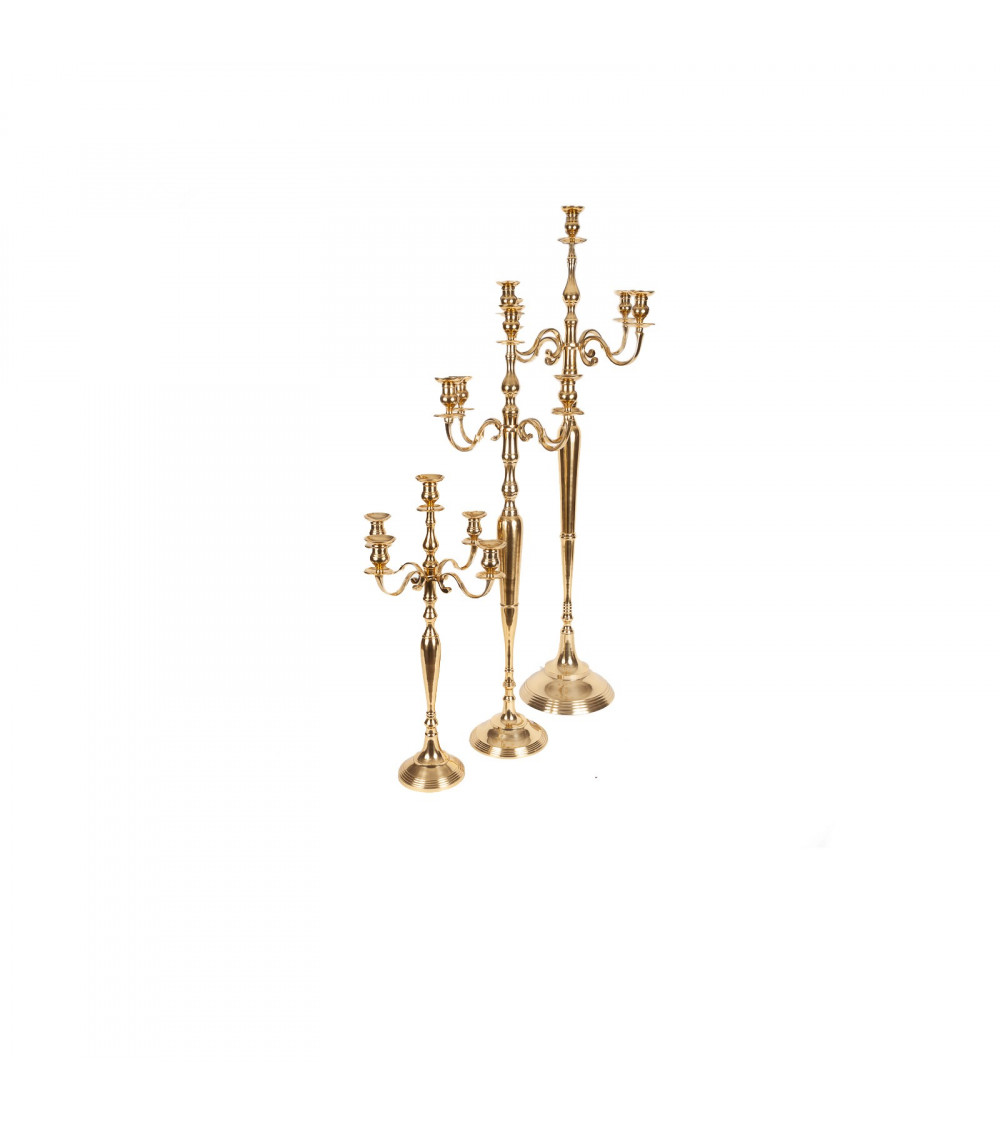 Candelabro Dorato a 5 Fuochi