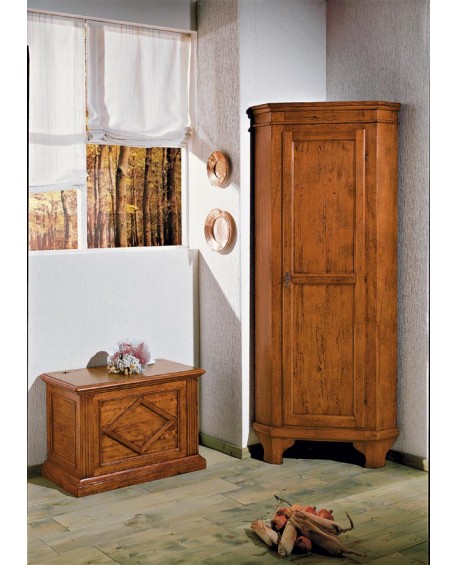 CANTONALE IN LEGNO MASSELLO MOBILE AD ANGOLO 58X58 L 83 H 198