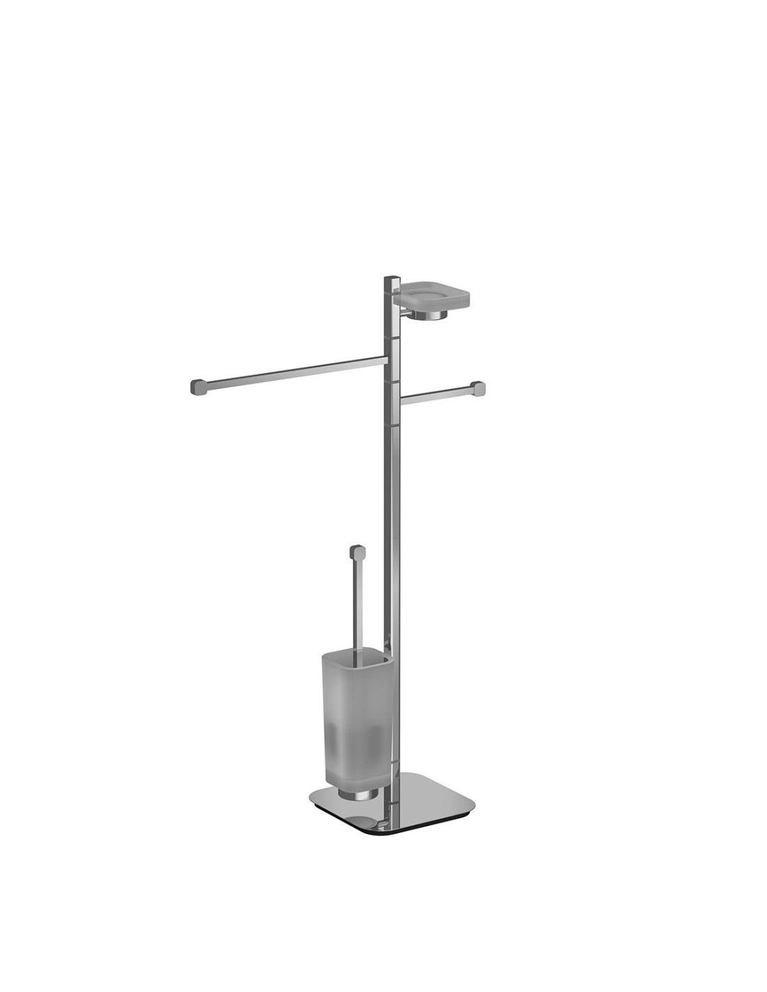 Caos Arredo Bagno Italiano - Piantana Còlora porta salviette + sapone + rotolo + scopino - 13340