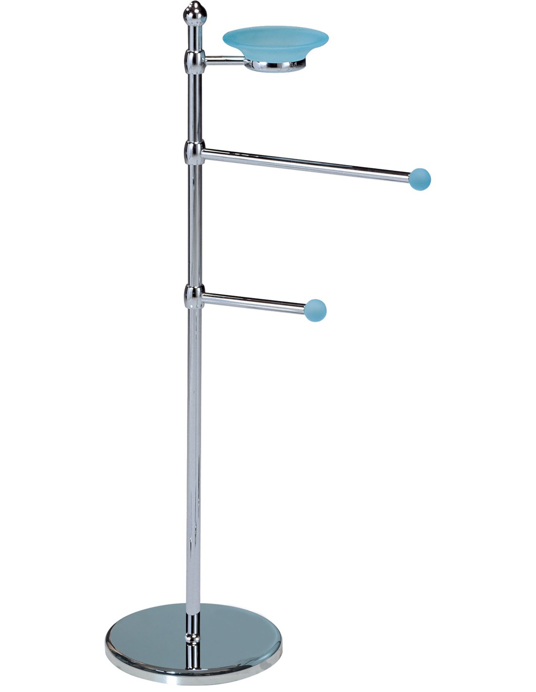 Caos Arredo Bagno Italiano - Piantana Intesa p.sapone+p.salviette+p.rotolo [sfera metallo] - P0173