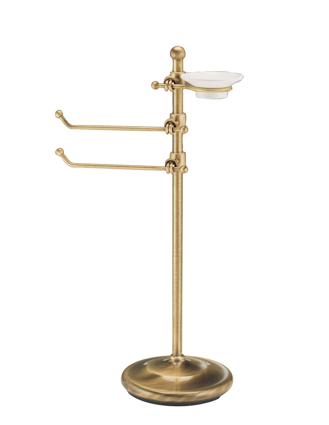 Caos Arredo Bagno Italiano - Piantana Intreccio porta sapone+salviette [ottone dorato] - 2351