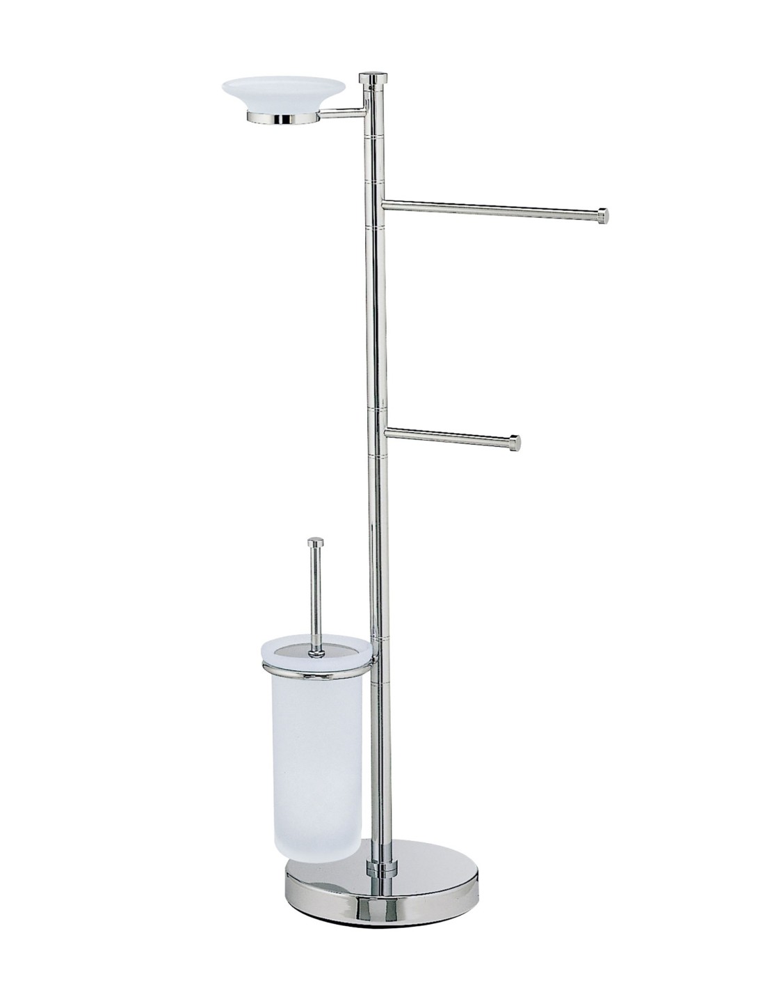 Caos Arredo Bagno Italiano - Piantana WC-BIDET con scopino vetro Stilo - P340